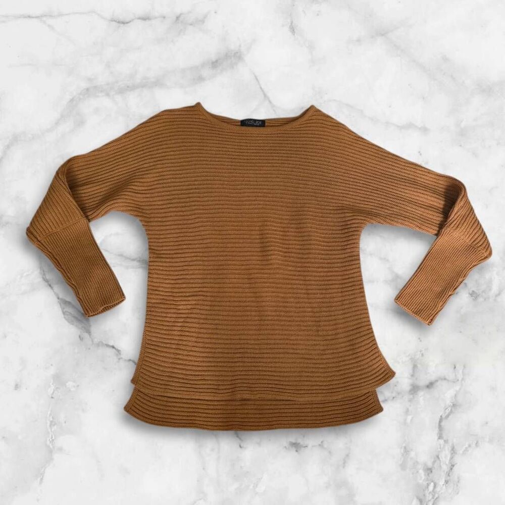 Rachael Zoe Brown Cable Kit Sweater Size Small